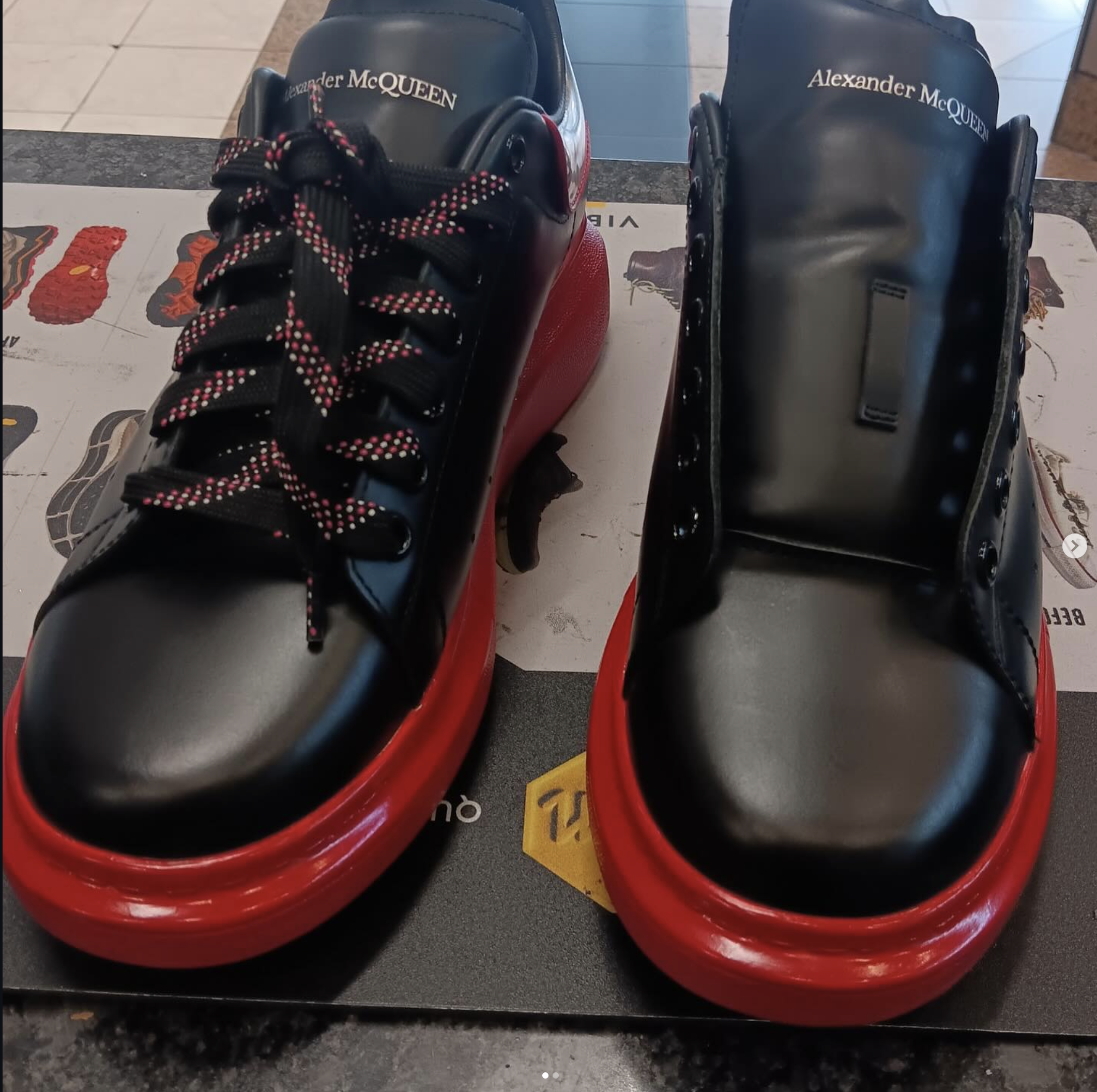Sneaker after Heel Quik cleaning and restoration